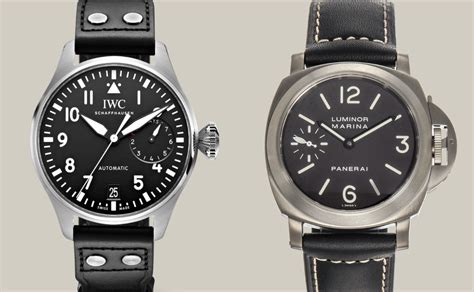 iwc pilot chronograph vs panerai|iwc chronograph for sale.